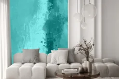 Naklejka: Niebieska abstrakcyjna grafika