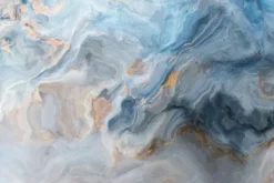 Naklejka: Niebieska akwarela imitująca marmur