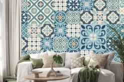 Naklejka: Niebieska marokańska mozaika