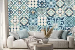 Naklejka: Niebieska marokańska mozaika