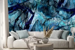 Naklejka: Niebieski marmur