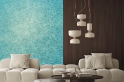 Naklejka: Niebieski wzór w stylu chińskim