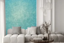 Naklejka: Niebieski wzór w stylu chińskim