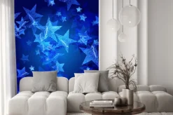 Naklejka: Niebieskie gwiazdki