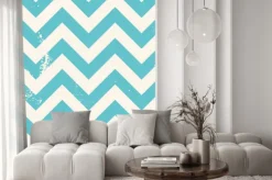 Naklejka: Niebiesko chevron wzór o udzielenie tekstury