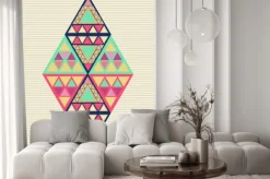 Naklejka: Niezwykła kompozycja geometryczna.