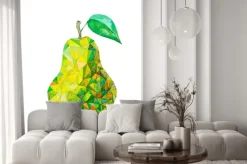 Naklejka: Niska poli akwarela gruszki