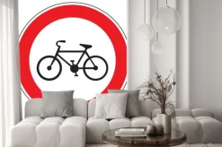 Naklejka: No rowerów dozwolone podpisania