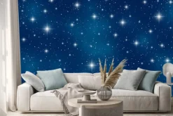 Naklejka: Nocne niebo pełne migoczących gwiazd