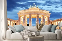 Naklejka: Nocny widok na bramę brandenburską