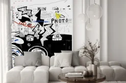 Naklejka: Nowoczesna grafika z aparatem