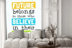 Naklejka: Nowoczesna typografia z hasłem motywacyjnym