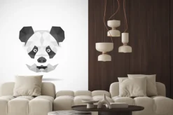 Naklejka: Nowoczesne panda w stylu wielokąta