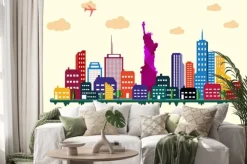 Naklejka: Nowy jork skyline miasta