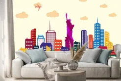 Naklejka: Nowy jork skyline miasta