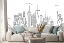 Naklejka: Nowy jork w stylu minimalistycznym