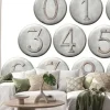 Naklejka: Numery metalowe