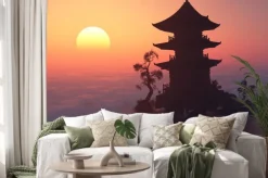 Naklejka: O zachodzie słońca.