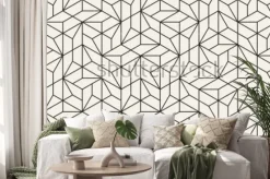 Naklejka: Objęty wzorem wzoru. nowoczesny stylowy streszczenie tekstura.