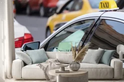 Naklejka: Obraz taksówki