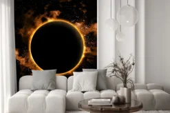 Naklejka: Obszar tła z planety przyćmione