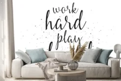 Naklejka: Odręczny napis na białym tle