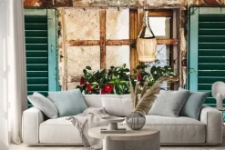 Naklejka: Okienko z otwartymi okiennicami