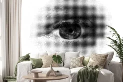 Naklejka: Oko półtonów / wektor. wektor półtonów, w oparciu o moje zdjęcie.