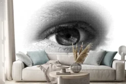 Naklejka: Oko półtonów / wektor. wektor półtonów, w oparciu o moje zdjęcie.