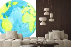 Naklejka: Okrągła kula ziemska