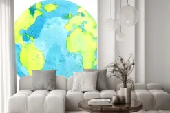 Naklejka: Okrągła kula ziemska