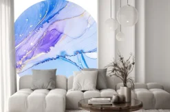 Naklejka: Okrągły wzór akwareli