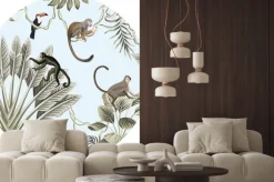 Naklejka: Okrągły wzór topikalny