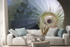 Naklejka: Opuszczone kręcone schody