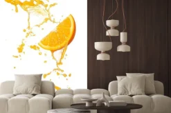 Naklejka: Orange splash