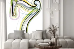 Naklejka: Organiczne ilustracji czcionki. numer 7