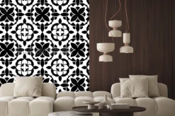 Naklejka: Ornamentalny wzór kwiatowy