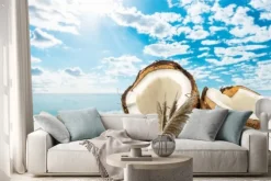 Naklejka: Orzech kokosowy.