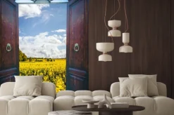 Naklejka: Otwórz drzwi i krajobrazu