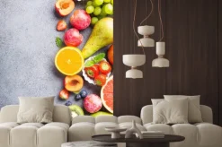 Naklejka: Owoce przygotowane do jedzenia