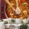 Naklejka: Paella z owocami morza