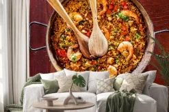 Naklejka: Paella z owocami morza