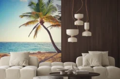 Naklejka: Palmy na tropikalnej wyspie