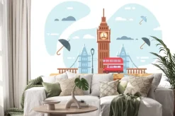 Naklejka: Panoramę miasta londyn