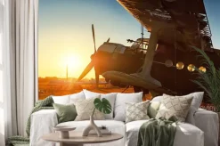 Naklejka: Parking retro samolotu