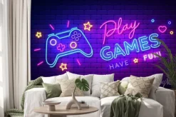 Naklejka: Podświetlany neonowy pad do gry