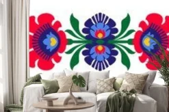 Naklejka: Polskie kwiaty ludowe