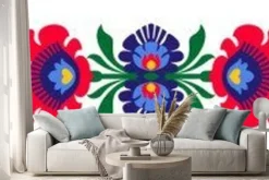 Naklejka: Polskie kwiaty ludowe