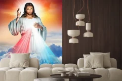 Naklejka: Przedstawienie jezusa miłosiernego