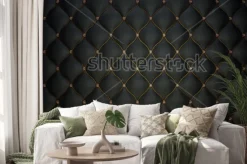 Naklejka: Realistyczna pikowana tkanina